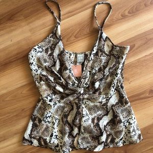Miss Lola Snake Print Top